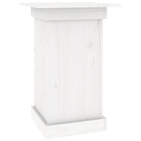 Vidaxx blomsterstativ 40x40x60 cm massiv fyrretræ hvid