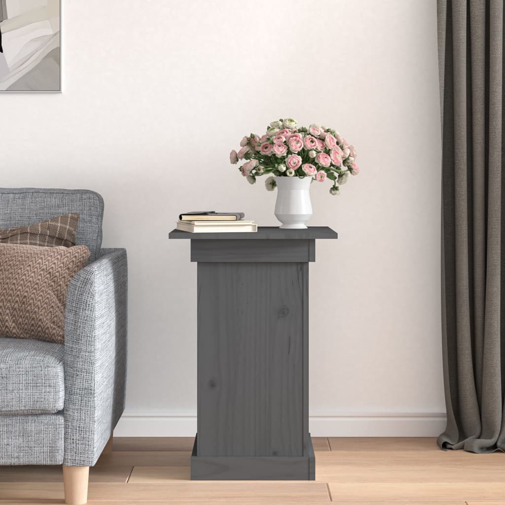 Vidaxx Flower Stand 40x40x60 cm solid fyrretræ grå