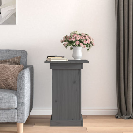 Vidaxx Flower Stand 40x40x60 cm solid fyrretræ grå