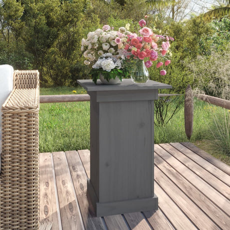 Vidaxx Flower Stand 40x40x60 cm solid fyrretræ grå