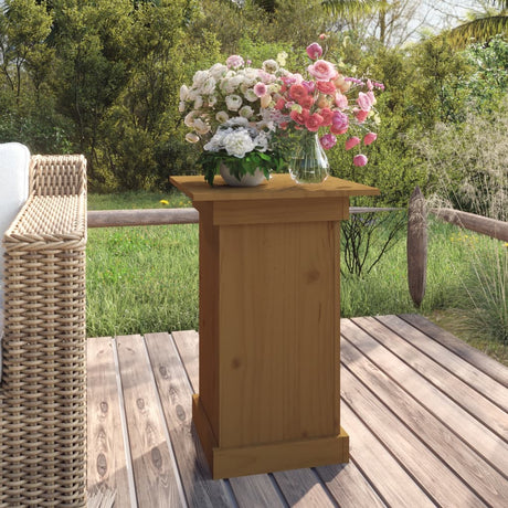 Vidaxx Flower Stand 40x40x60 cm Solid Pine Wood Honey Brown