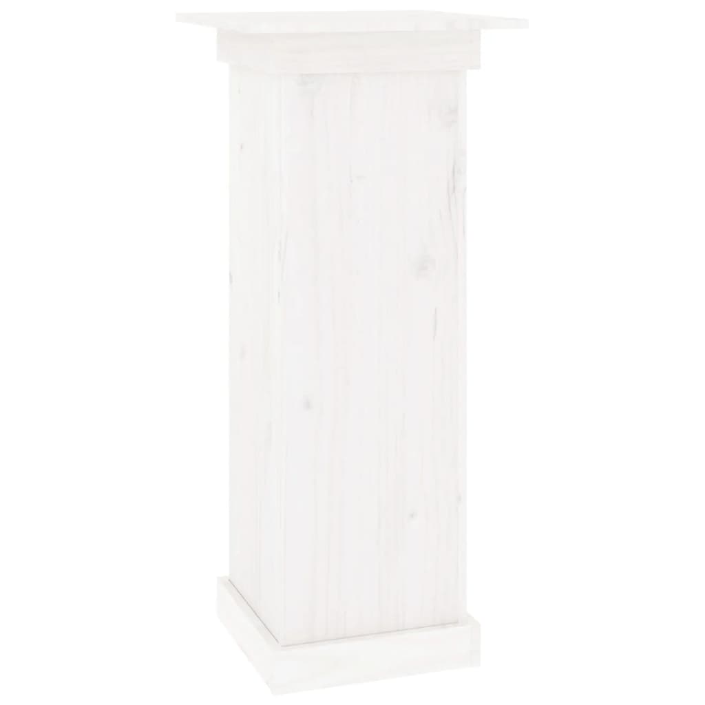 Vidaxx blomsterstativ 40x40x90 cm massiv fyrretræ hvid