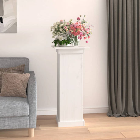 Vidaxx blomsterstativ 40x40x90 cm massiv fyrretræ hvid