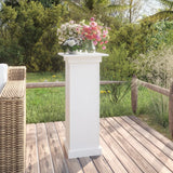 Vidaxx blomsterstativ 40x40x90 cm massiv fyrretræ hvid