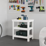 Vidaxx arbejdsbord 78,5x50x80 cm massiv fyrretræ hvid