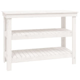 Vidaxl werkbank 110,5x50x80 cm massief grenenhout wit