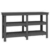 Vidaxx Workbench 142.5x50x80 cm Solid fyrretræ grå