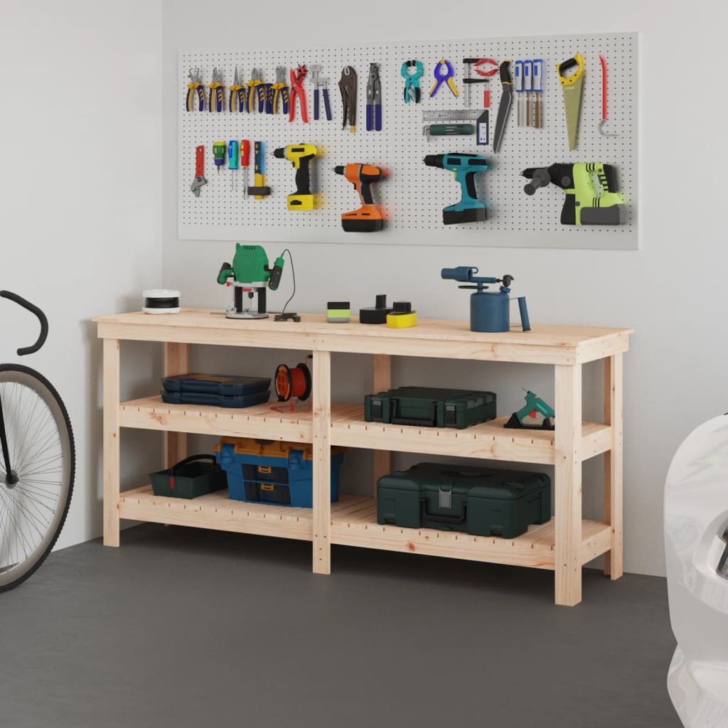 Vidaxx arbejdsbord 181x50x80 cm massivt fyrretræ