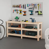 Vidaxx arbejdsbord 181x50x80 cm massivt fyrretræ