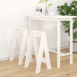 Vidaxl krukken 2 st 40x40x75 cm massief grenenhout wit