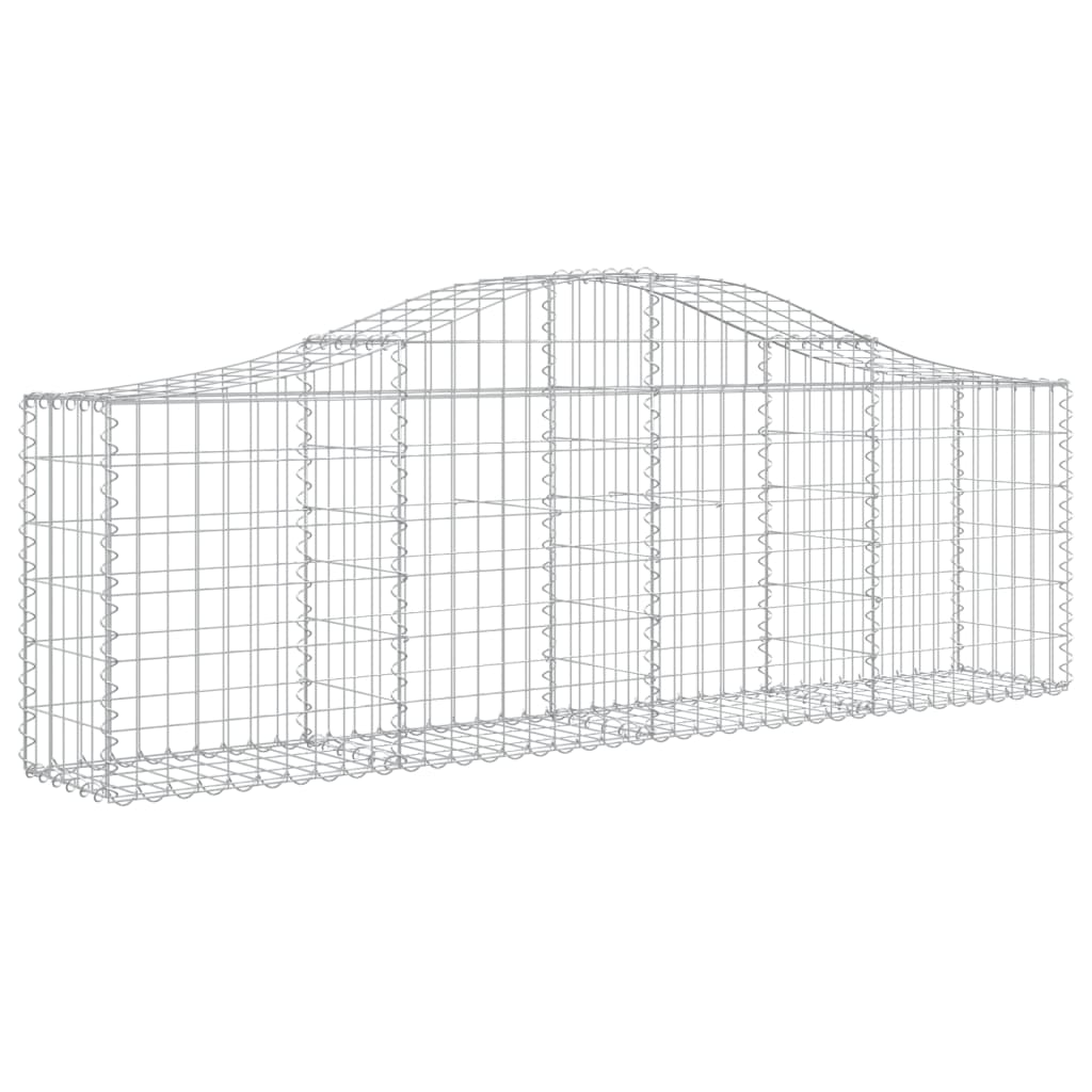 Vidaxx Gabion hvælvede 200x30x60 80 cm galvaniseret jern