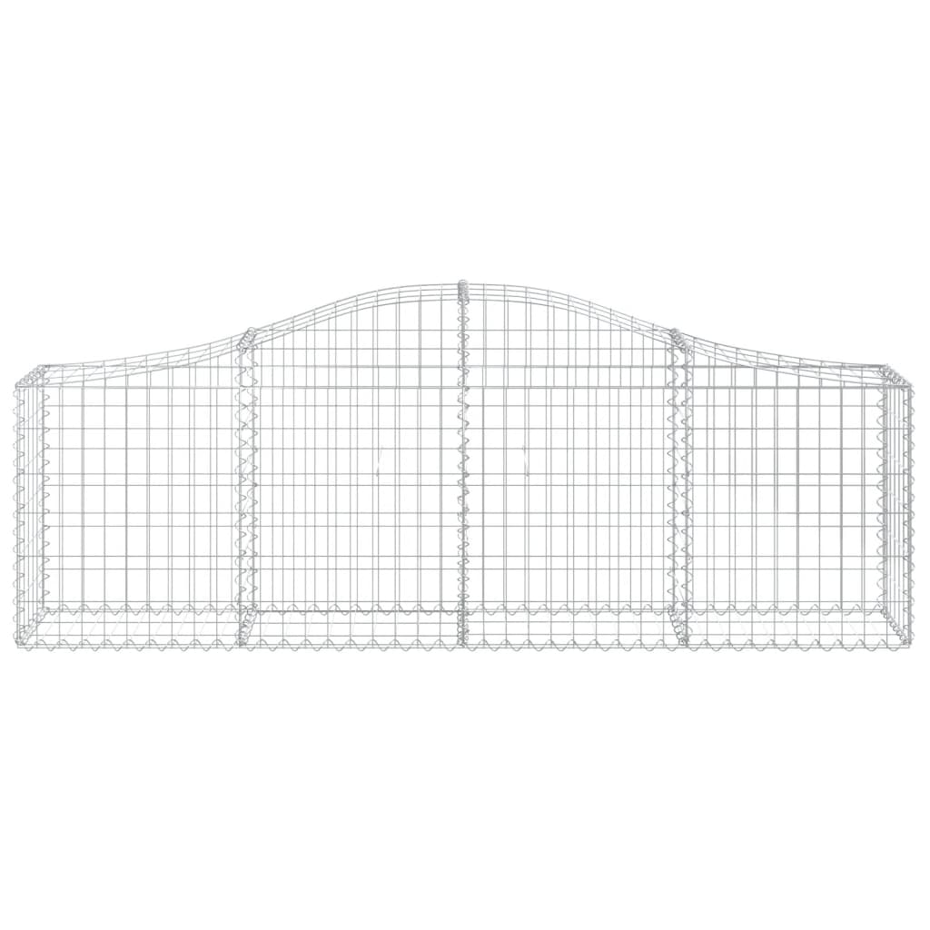 Vidaxx Gabion hvælvede 200x30x60 80 cm galvaniseret jern