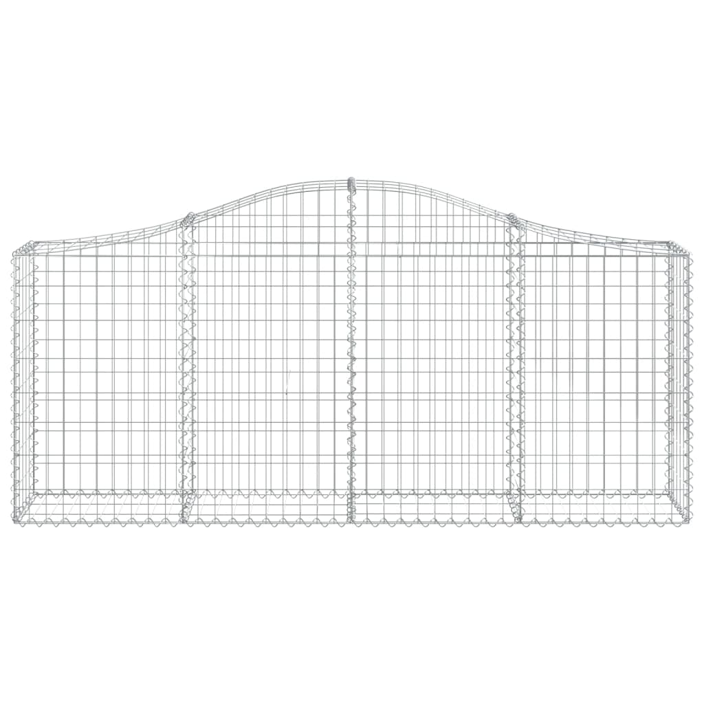 Vidaxx Gabion hvælvede 200x30x80 100 cm galvaniseret jern