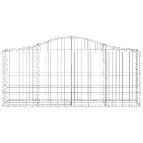 Vidaxx Gabion hvælvede 200x30x80 100 cm galvaniseret jern