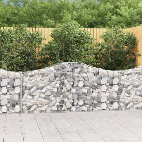 Vidaxx Gabion hvælvede 200x30x80 100 cm galvaniseret jern