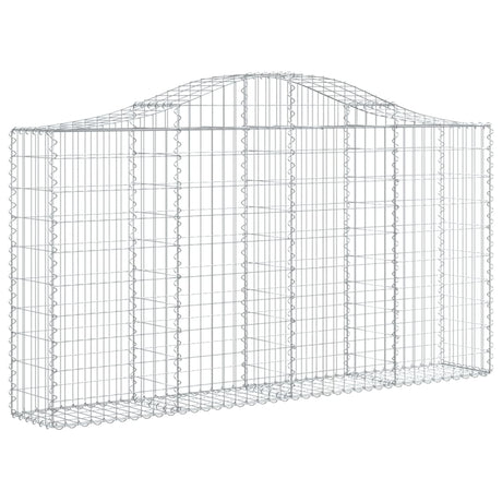 Vidaxx Gabion hvælvede 200x30x100 120 cm galvaniseret jern