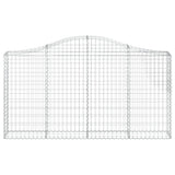 Vidaxx Gabion hvælvede 200x30x100 120 cm galvaniseret jern
