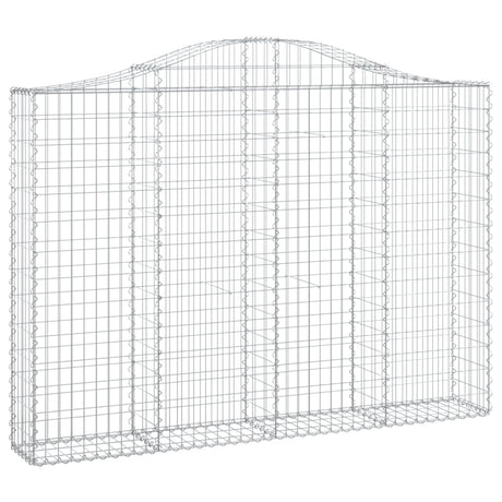 Vidaxx gabion hvælvet 200x30x140 160 cm galvaniseret jern