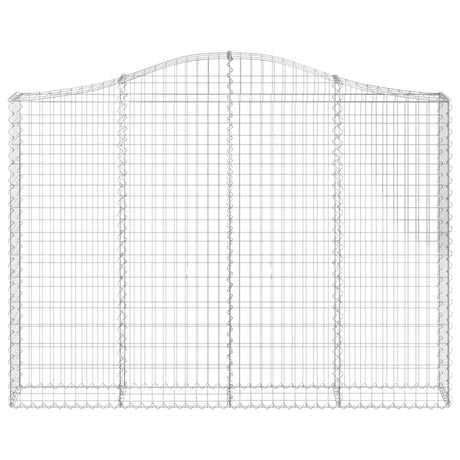 Vidaxx gabion hvælvet 200x30x140 160 cm galvaniseret jern