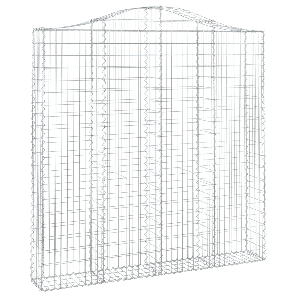 Vidaxl Gabion hvælvede 200x30x200 220 cm galvaniseret jern