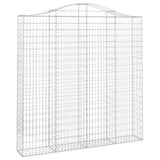 Vidaxl Gabion hvælvede 200x30x200 220 cm galvaniseret jern