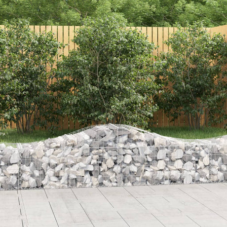 Vidaxx Gabion hvælvede 200x50x40 60 cm galvaniseret jern