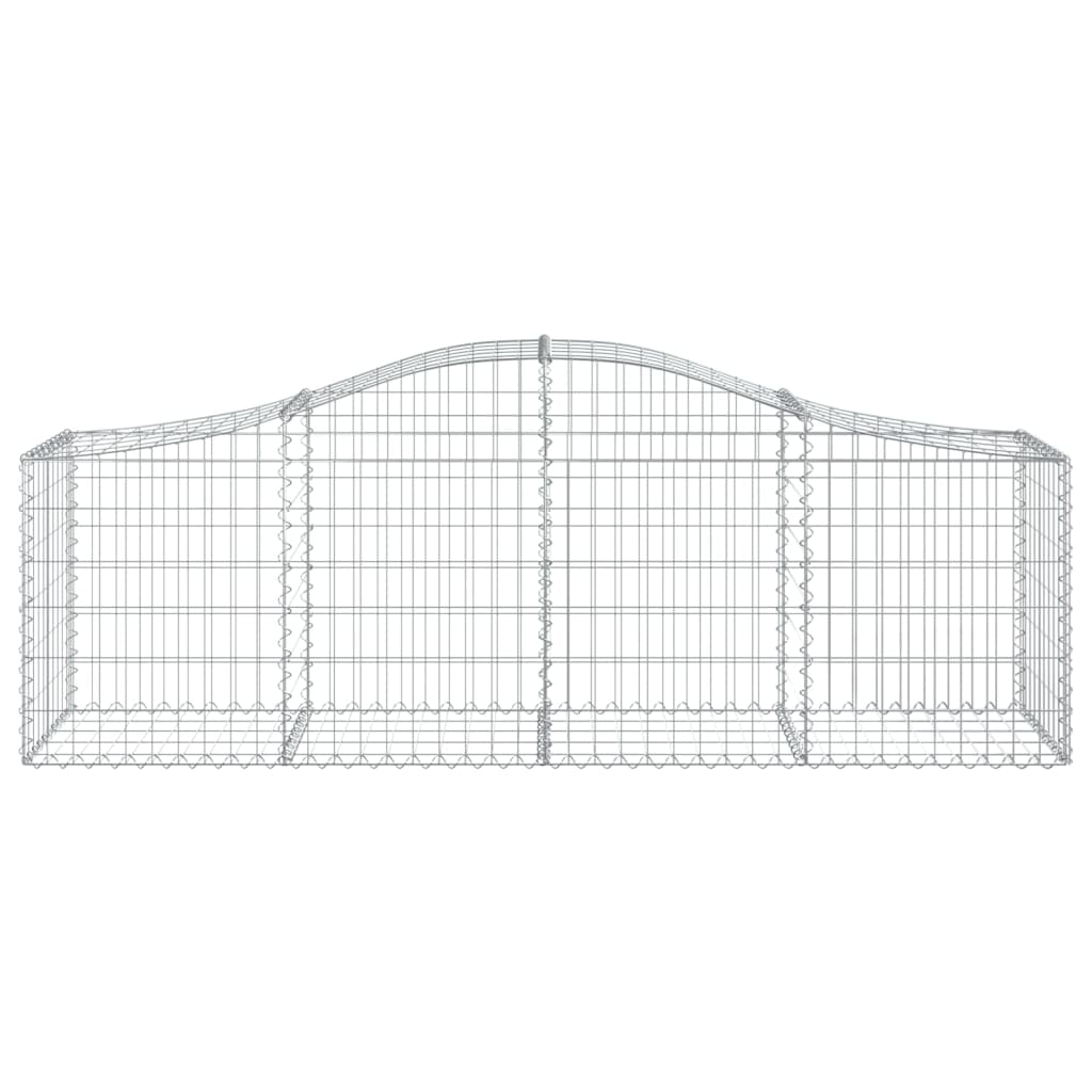 Vidaxx Gabion hvælvede 200x50x60 80 cm galvaniseret jern