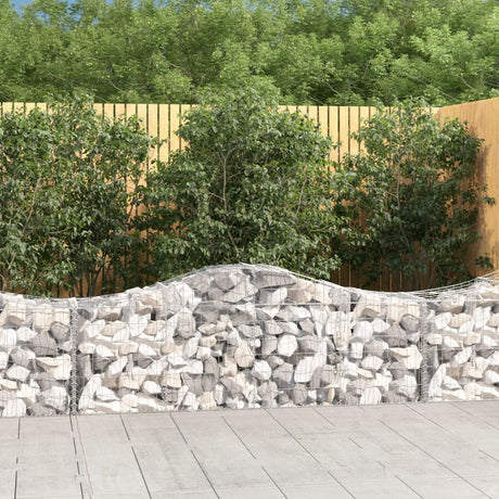 Vidaxx Gabion hvælvede 200x50x60 80 cm galvaniseret jern