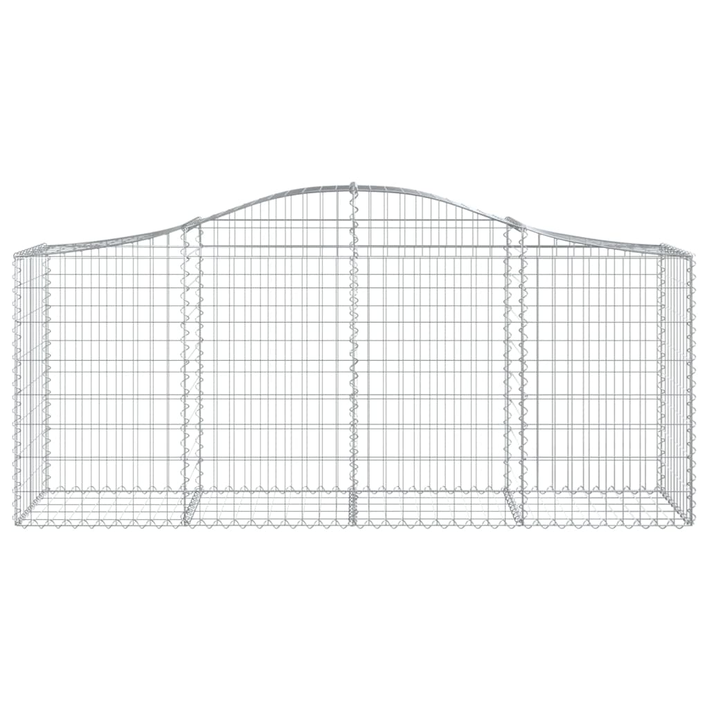 Vidaxx Gabion hvælvede 200x50x80 100 cm galvaniseret jern