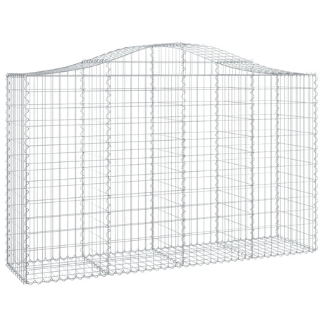 Vidaxx Gabion hvælvede 200x50x120 140 cm galvaniseret jern
