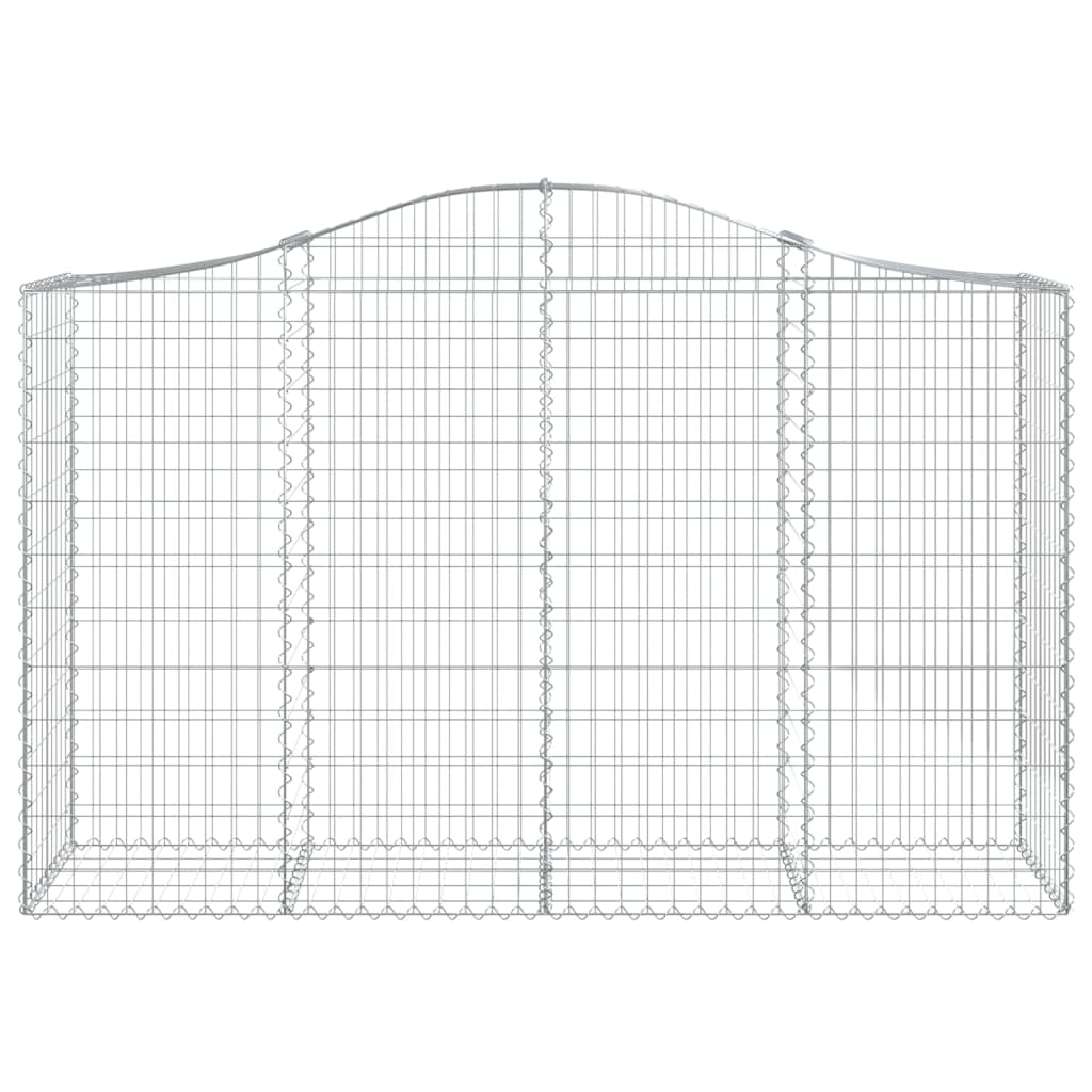 Vidaxx Gabion hvælvede 200x50x120 140 cm galvaniseret jern