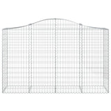 Vidaxx Gabion hvælvede 200x50x120 140 cm galvaniseret jern