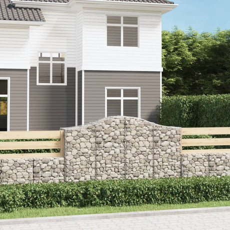 Vidaxx Gabion hvælvede 200x50x120 140 cm galvaniseret jern