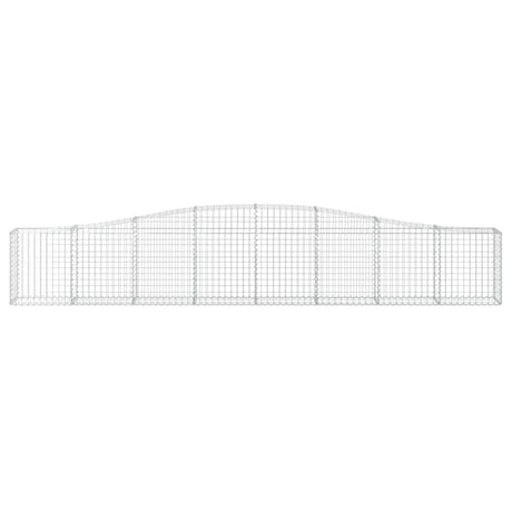 Vidaxx Gabion hvælvede 400x30x60 80 cm galvaniseret jern