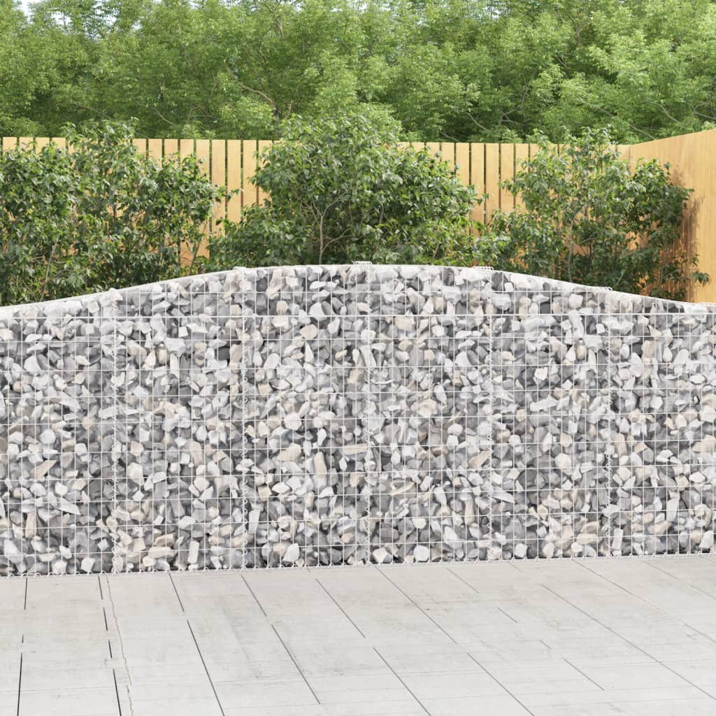 Vidaxl Gabion hvælvede 400x30x100 120 cm galvaniseret jern