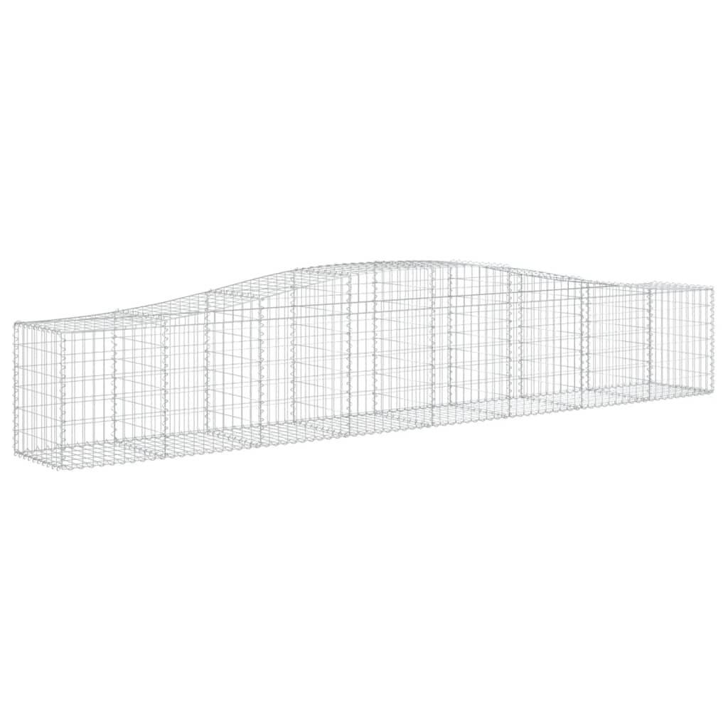 Vidaxl Gabion hvælvede 400x50x60 80 cm galvaniseret jern