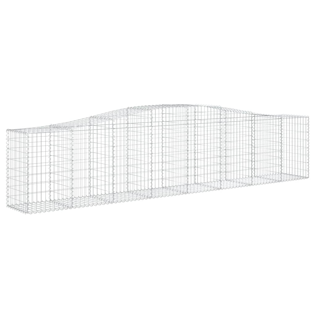 Vidaxl Gabion hvælvede 400x50x80 100 cm galvaniseret jern