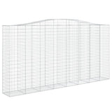Vidaxl Gabion hvælvede 400x50x200 220 cm galvaniseret jern