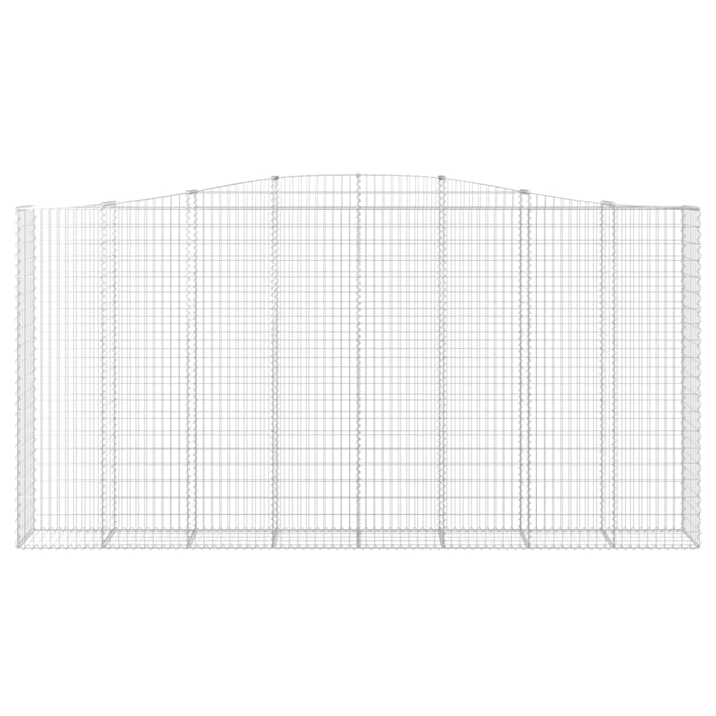 Vidaxl Gabion hvælvede 400x50x200 220 cm galvaniseret jern