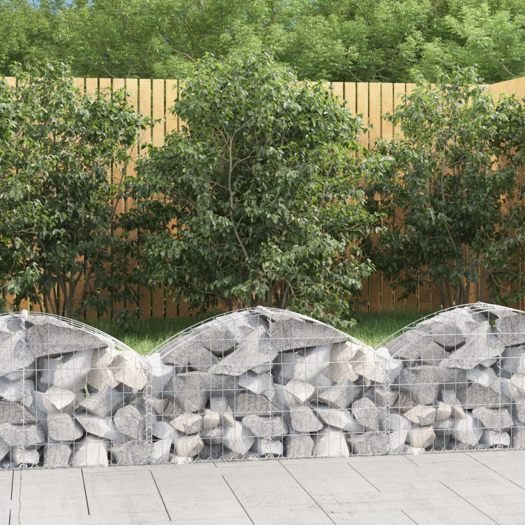 Vidaxx Gabion hvælvede 100x30x40 60 cm galvaniseret jern