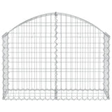 Vidaxx Gabion hvælvede 100x30x60 80 cm galvaniseret jern