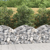 Vidaxx Gabion hvælvede 100x30x60 80 cm galvaniseret jern