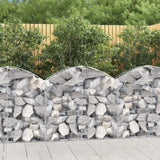 Vidaxx Gabion hvælvede 100x30x80 100 cm galvaniseret jern