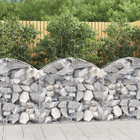 Vidaxx Gabion hvælvede 100x30x80 100 cm galvaniseret jern