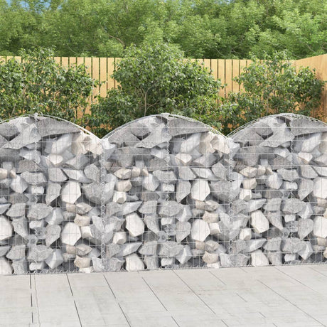 Vidaxx Gabion hvælvede 100x30x100 120 cm galvaniseret jern