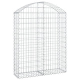 Vidaxx Gabion hvælvede 100x30x120 140 cm galvaniseret jern