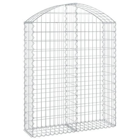 Vidaxx Gabion hvælvede 100x30x120 140 cm galvaniseret jern