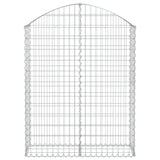 Vidaxx Gabion hvælvede 100x30x120 140 cm galvaniseret jern
