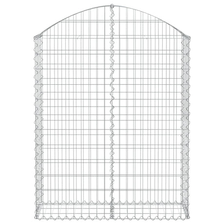 Vidaxx Gabion hvælvede 100x30x120 140 cm galvaniseret jern