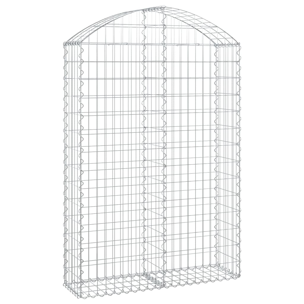 Vidaxx Gabion hvælvede 100x30x140 160 cm galvaniseret jern